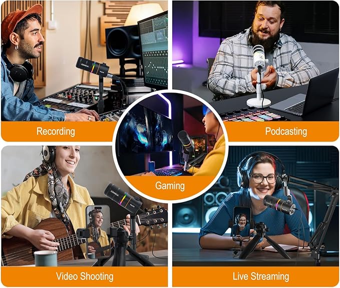 COMICA D10 Pro D Wireless/XLR/USB Dynamic Microphone - Image 9