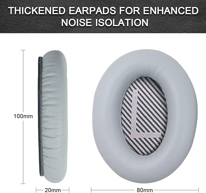 Replacement Ear Pads for Bose QuietComfort 35 35 II 15 25, Headphone Ear Covers - Image 4