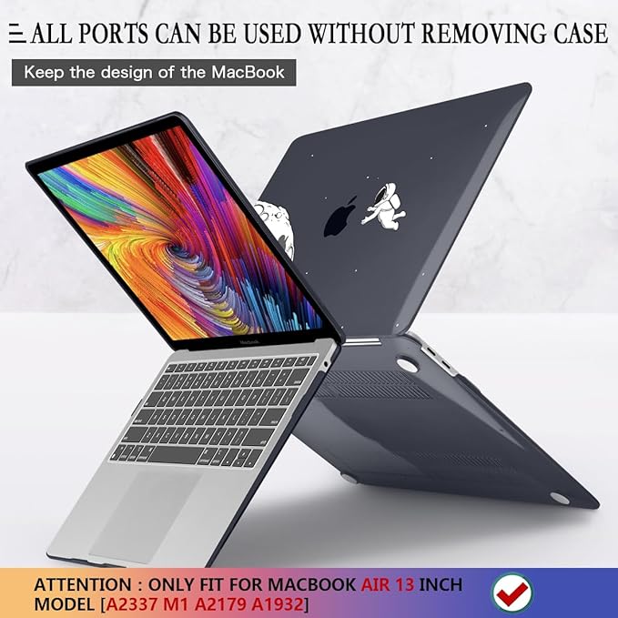 CISSOOK Case Compatible with MacBook Air 13 Inch 2021 2020 2019 2018 Release - Image 5