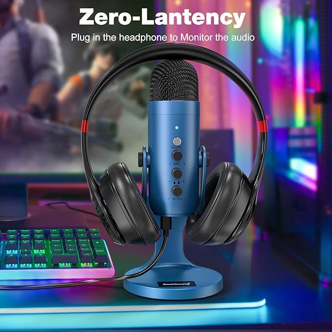 ZealSound USB Microphone, Condenser Gaming Mic - Image 4