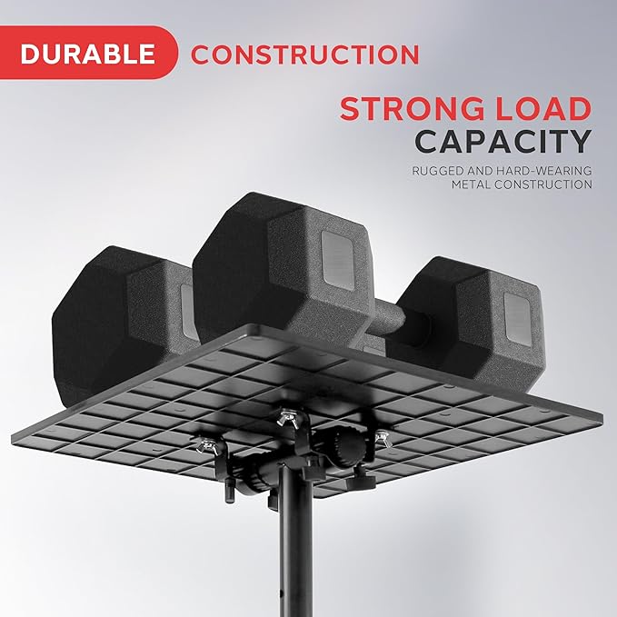 Pyle Universal Projector Stand – Adjustable Tripod for Laptop, DJ Gear, Projectors – Heavy-Duty, Portable – Height Adjustable 28" to 46" – Ideal for Stage, Studio, Office, Events