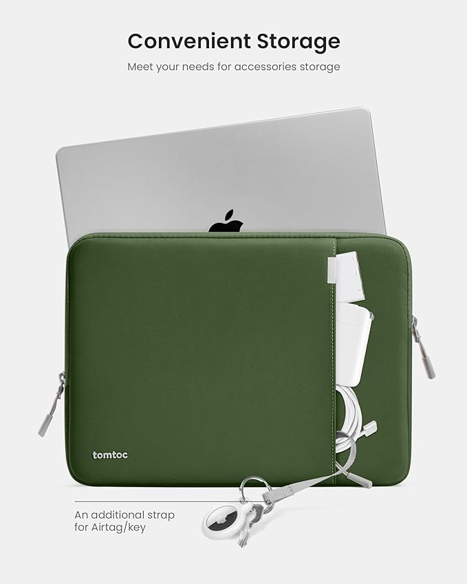 tomtoc 360° Protective Laptop Sleeve for 13.5-14.4 Inch Surface Laptop Studio/6/5/4/3, Surface Book, Water-Resistant Computer Case for Acer Aspire/Swift 14, ASUS Vivobook/Zenbook 14, Jumper EZbook X3