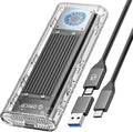 ORICO 40Gbps M.2 NVMe SSD Enclosure with Built-in Cooling Fan, Tool-Free External Hard Drive Enclosure, Support 2230 2242 2260 2280(M Key), Compatible with Thunderbolt 3/4 USB4/3.2/3.1/3.0/2.0-TCM2U4