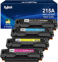 215A Toner Cartridge,with CHIP Replacement for HP 215A for HP Color Laseret Pro MFP M182nw M183fw M182 M183 M155 Printer,Black Cyan Yellow Magenta 4 Pack