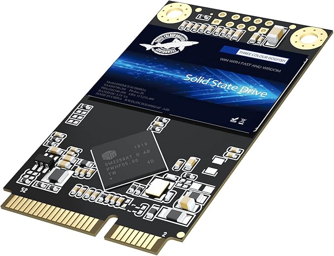 Dogfish mSATA SSD 1TB 3D NAND TLC SATA III 6 Gb/s, mSATA (30x50.9mm) Internal Solid State Drive - Compatible with Desktop PC Laptop - (MSATA 1TB)