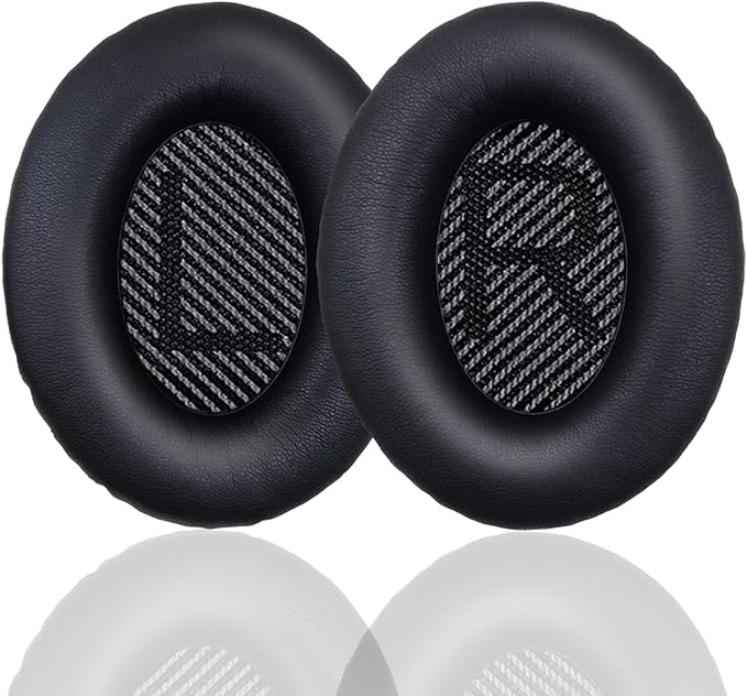 Ear Pads for Bose Quiet Comfort 35 Soft Protein Leather Replacement Earpads Ear by HidaArk