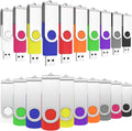 ABLAZE 512MB Flash Drives 500 Pack, USB 2.0 Thumb Drives Bulk Swivel Memory Stick Bulk USB 500 Pack Pendrives 512MB (Mixcolors)