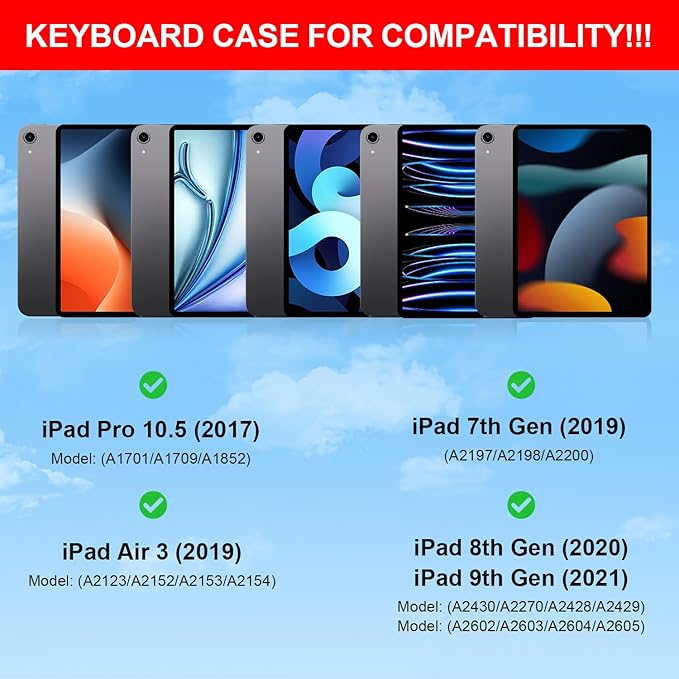 for iPad 9th Generation Case with Keyboard,Magic Style Keyboard Case for iPad 9th/8th/7th Gen 10.2 inch - Floating Cantilever Magnetic Stand Multi-Touch Trackpad (Rose Gold)