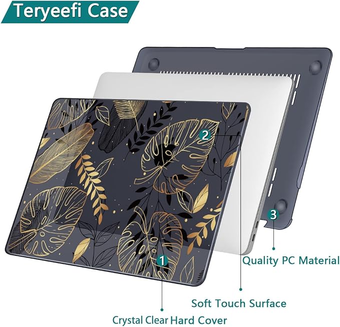 Teryeefi for MacBook Pro 13 inch Case M2 M1 2022 2020-2016 Release, Plastic - Image 6