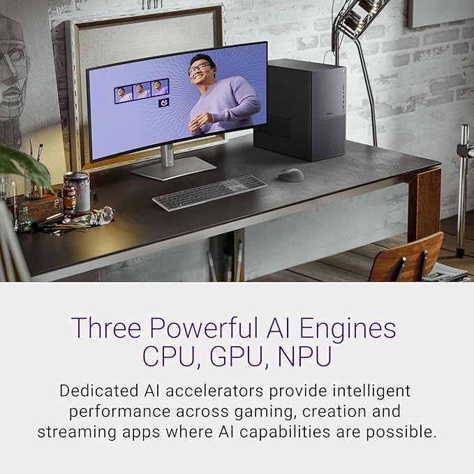 Dell Tower Plus EBT2250 Desktop Computer - Series 2 Intel Core Ultra 9 285 24-Core Processor up to 5.6 GHz, 32GB DDR5 RAM, 4TB NVMe SSD, NVIDIA GeForce RTX 4060 8GB GDDR6, Windows 11 Pro, Graphite