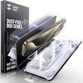 SMARTDEVIL 3 Pack Screen Protector for iPhone 15 Pro, Bubble-and-Dust-Free Box, HD Tempered Glass, Military Grade Shatterproof & Ultra Durable, Easy Installation