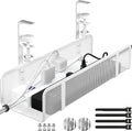 Under Desk Cable Management Tray, Wire Management Desk Cable Organizer Cable Management Box, Cord Organizer Storage for Office