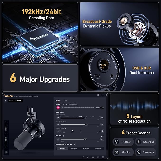 MAONO USB XLR Dynamic Microphone - Image 2