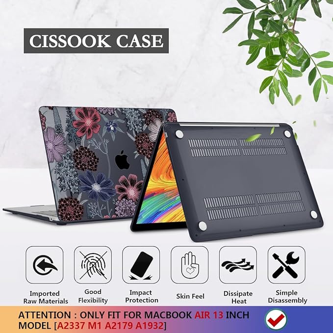 CISSOOK Case for MacBook Air 13 inch M1 Chip A2337 A2179 A1932 2021-2018 Release - Image 6