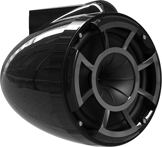 wet sounds Rev 8 Black V2 Revolution Series 8" Black Tower Speakers w/X-Mount
