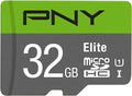 PNY 32GB Elite Class 10 U1 microSDHC Flash Memory Card - 100MB/s Read, Class 10, U1, Full HD, UHS-I, Micro SD (Pack of 1)