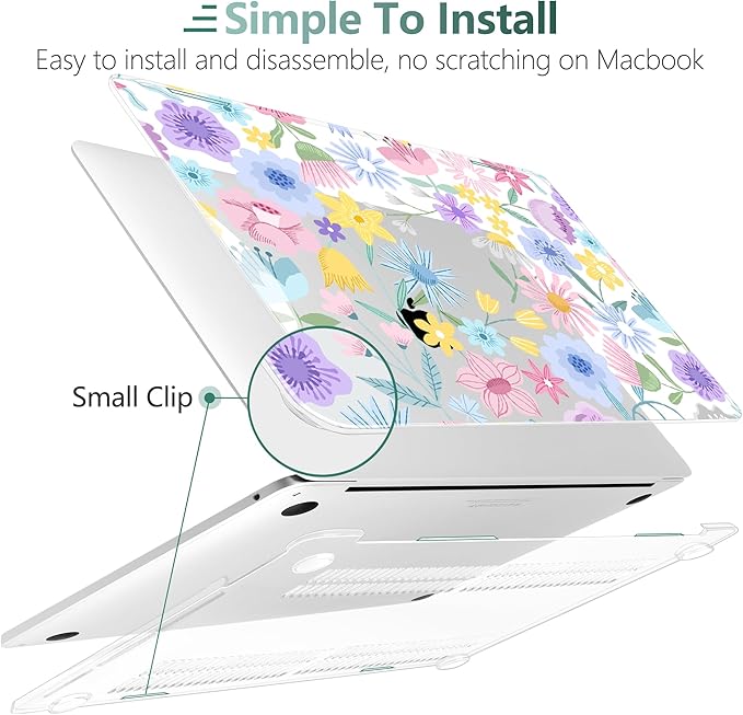 TWOLSKOO Compatible with MacBook Pro 13 inch Case 2023-2016 A2338 M2/M1 A2251 - Image 6