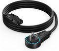 Maximm Monitor Computer Power Cord 3 Ft Flat Plug 360° Rotating PC Cable 3 Prong for, Desktop, Printer, Scanner, 16 AWG NEMA 5-15P to IEC13 - UL Certified