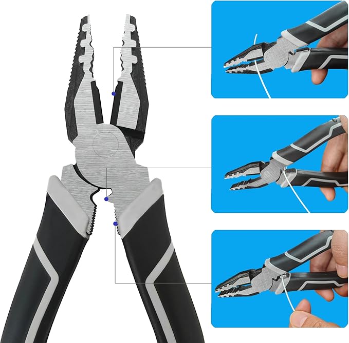 Cable Tethers 15 Pack with Crimping Tool (12 Inches, White), Adjustable Security Cable Look, Universal DIY Adapter Tethering Ties Kit for Computer Cord, Pre-Assembled, Tamper-Resistant