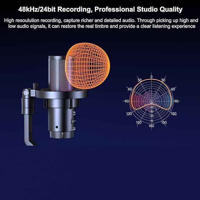 COMICA Wireless USB Microphone for Computer and Smartphone, 48kHz/24bit RGB - Image 5