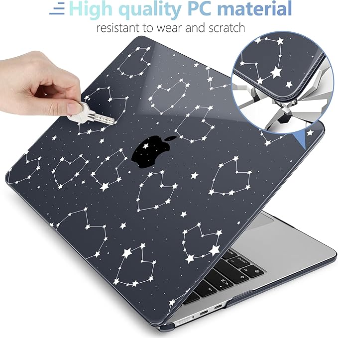 MEEgoodo for M4/M3/M2 MacBook Air 15.3 inch Case 2025 2024 2023, Case Fit Model - Image 4