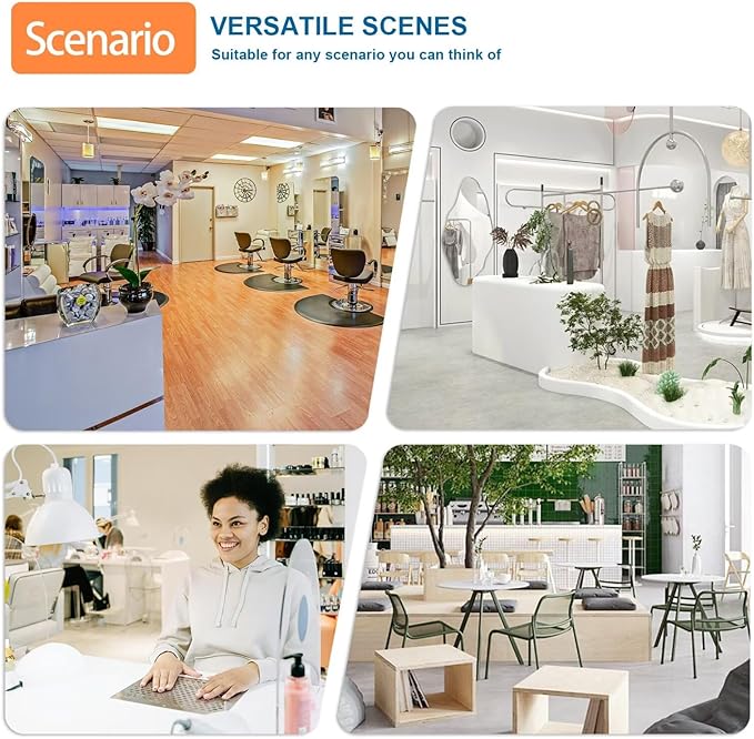 Reception Desk with Counter Modern Checkout Counter with Lockable Drawer Keyboard Tray Receptionist Desk for Office Salon Reception Table F Left 47inch/120cm