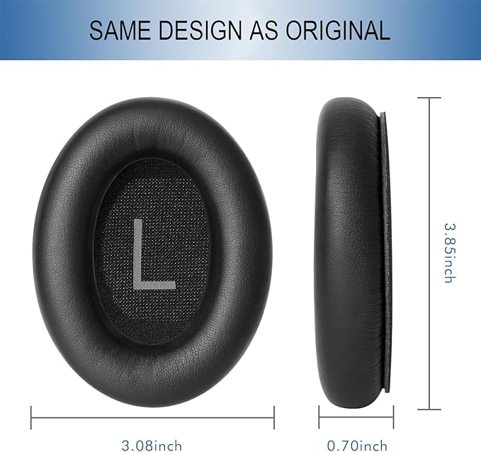 GEVO Replacement Ear Pads for Bose QC45, Ear Cushions for Bose QuietComfort 45 - Image 8