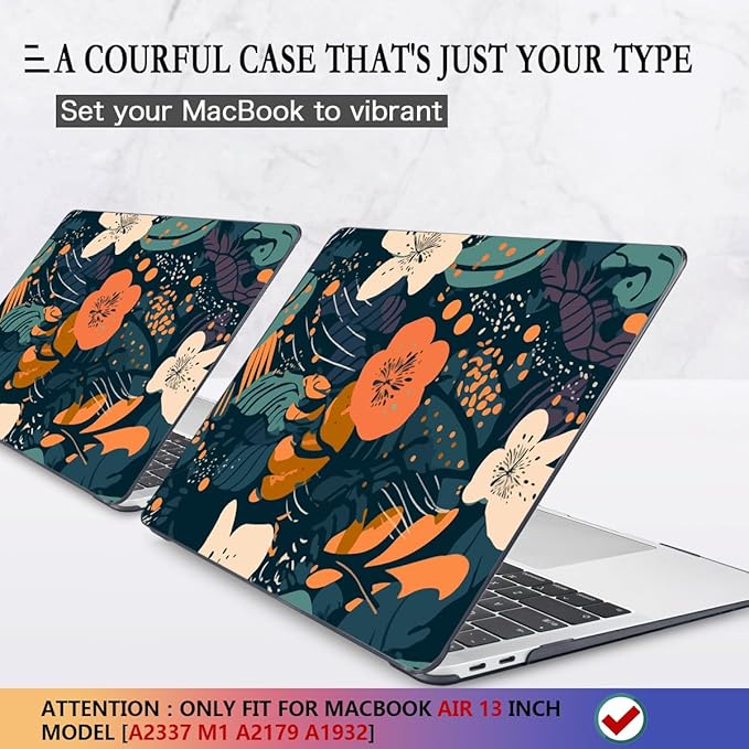 CISSOOK Compatible with MacBook Air 13 inch Case 2021 2020 2019 2018 Release M1 - Image 3