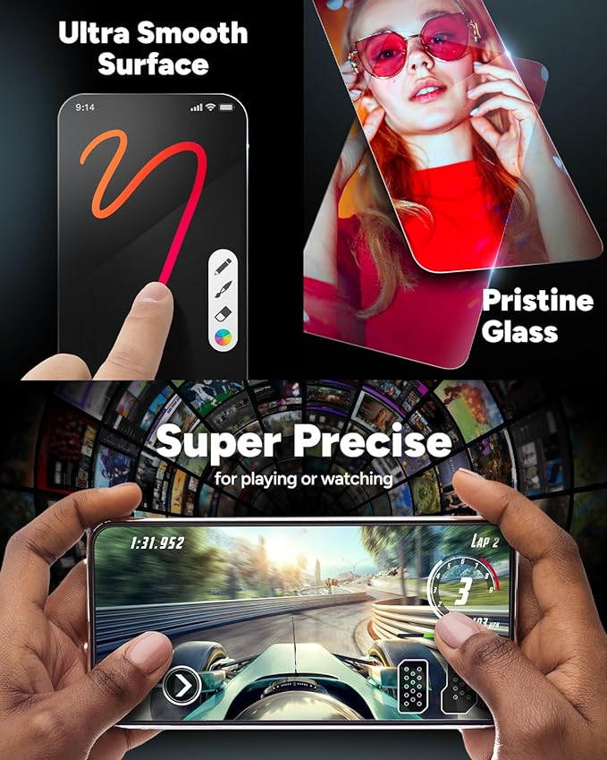 ZAGG InvisibleShield Glass Elite Anti-Glare iPhone 15 Screen Protector - 5X Stronger with Reinforced Edges, Scratch & Smudge-Resistant Surface, Matte Finish, Easy to Install