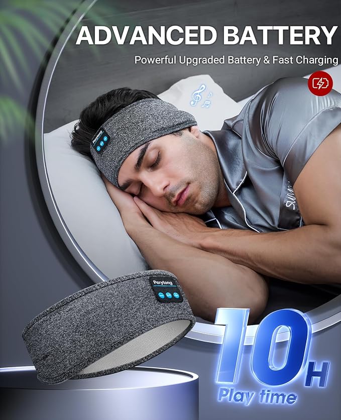 Perytong Sleep Headphones Wireless, Air Travel, Meditation - Image 6