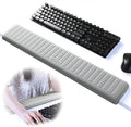 UnivoColors PostureUp L-Shaped Desk Long Wrist Rest Elbow, Non-Slip, Memory Foam, Desk Edge Support, Ergonomic Design for Long-Hour Work (23.6 * 3.9 inch One-Piece Design,Grey)