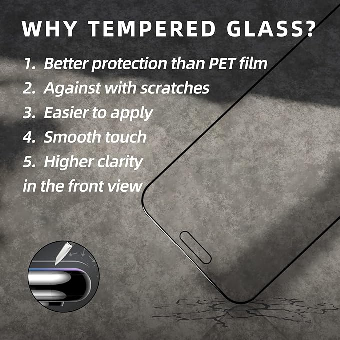 EGKimBa Privacy Screen Protector compatible with iPhone 16 Plus, 6.7 inch Gradient Colorful Electroplated Anti-Spy Anti-Blue Light Tempered Glass