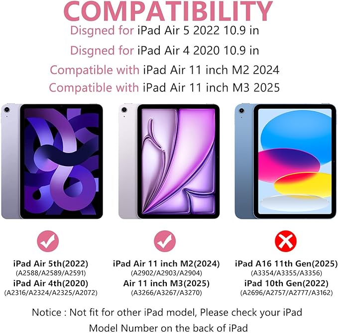Keyboard Case for iPad Air 11-inch M3/M2/Air 5th/ 4th Generation- Detachable - Image 2