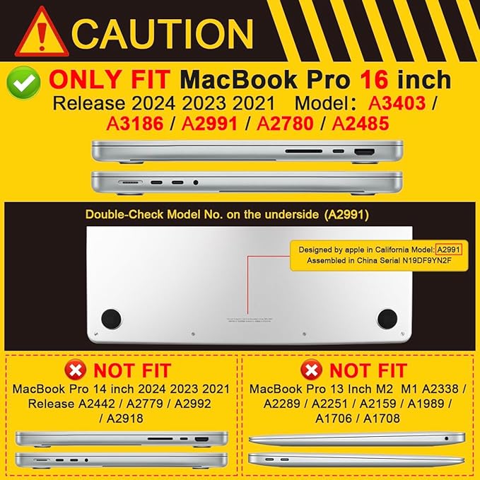 Batianda Compatible with New MacBook Pro 16 inch Case 2024 M4 Chip 2023 2021 Release with M3 M2 Pro Max, Heavy Duty Protective Plastic Hard Shell with Fold Kickstand & Keyboard Cover Protector, Gray