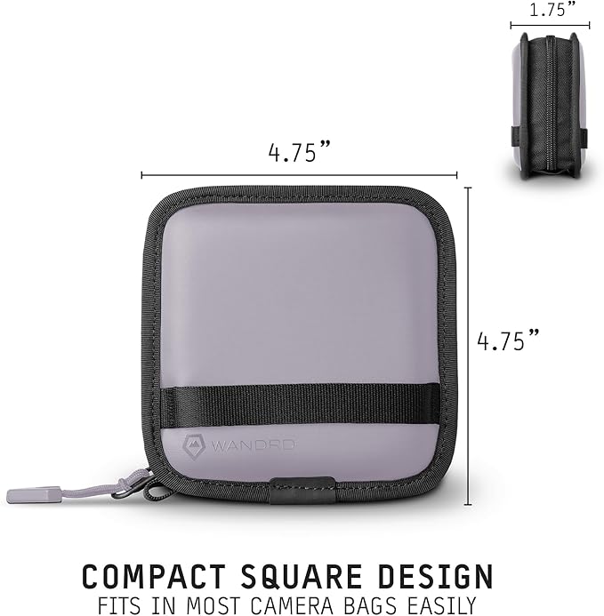 WANDRD Lens Filter Case - Store 4 Filters in Your Camera Backpack or Camera Case, Protect Photography Accessories from Scratches, Dust & Impact (Uyuni Purple)