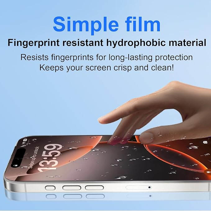OneFish Full Edge Coverage Tempered Glass Screen Protector for IPhone 15/IPhone 14 Pro 6.1 inch, 2 Pack Edge Reinforcement, Self-Aligning Installation, Case Friendly HD Screen Protectors