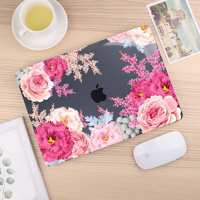 CISSOOK Floral Case Cover for MacBook Air 13 Inch 2020 2021 2019 2018 Release - Image 9