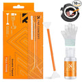 K&F Concept Full Frame Sensor Cleaning Kit, Mirrorless Camera Cleaner Kit - 20ml Sensor Cleaner, 10 X 24mm Double-Tipped Full Frame Sensor Cleaning Swabs & Gloves