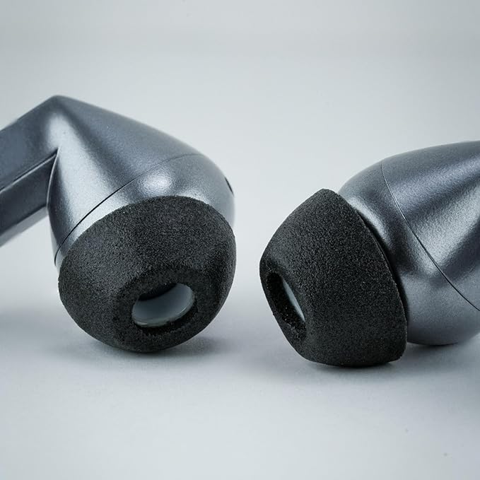 Comply TrueGrip MAX | Premium Memory Foam Replacement Earbud Tips for Samsung Galaxy Buds3 Pro | Long Lasting Comfort, MAX Durability, Secure Fit, Superior Noise Isolation| Black (S/M/L) (3 Pairs)