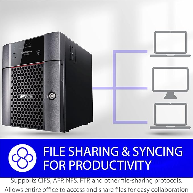 BUFFALO TeraStation 3420DN 4-Bay SMB 4TB (2x2TB) Desktop NAS w/Hard Drives Included Network Attached Storage