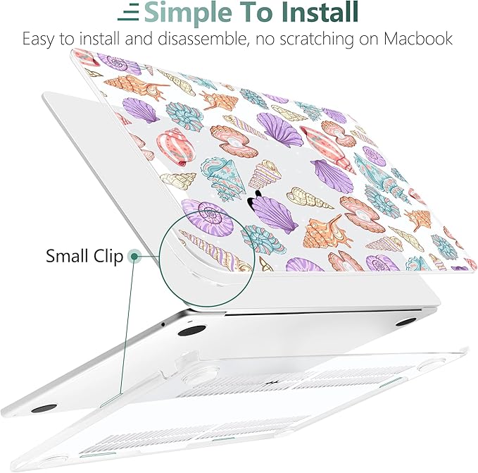 TWOLSKOO Compatible with M4 MacBook Air 13.6 inch Case 2025-2022 Release M4 - Image 4