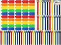 100 Pcs Multicolor Write On Cable Labels & Reusable Fastening Cable Ties Set for Cable Management in Home Office