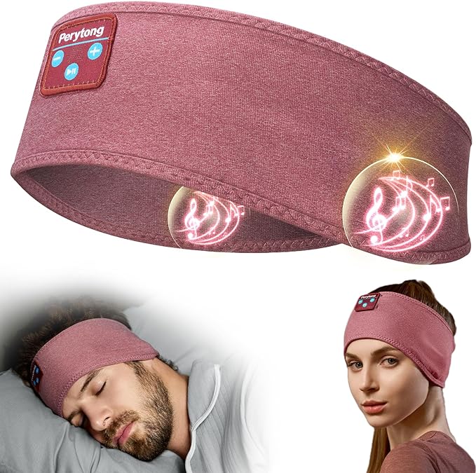 Perytong Sleep Headphones Bluetooth 5.4 Headband Headphones, Wireless Earphones by Perytong