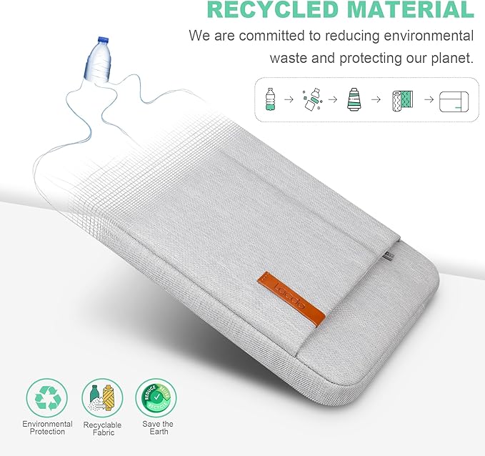 Lacdo Laptop Sleeve Case for 16 inch New MacBook Pro M4/M3/M2/M1 Pro/Max A3403 A3186 A2991 A2780 A2485 A2141 2024-2019 | 15 inch Microsoft Surface Laptop 7th Copilot+PC, 6 5 4 3 Computer Bag, Gray