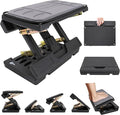 Adjustable Foot Rest Under Desk, Ergonomic Foot Stool for Office Use with Massage (PB-Gray)