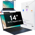 Magnetic Laptop Privacy Screen 14 inch for 16:10 Computer Monitor, 14" Removable Anti Glare Protector Blue Light Filter Shield Compatible with Lenovo Hp Dell Acer Asus Thinkpad Envy Xps
