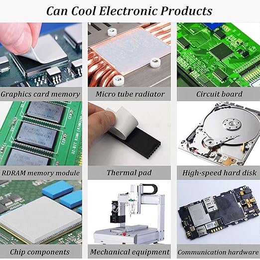 Thermal Pad 14.8 W/mK, 85x45x2mm, Non Conductive Heat Resistance High Temperature Resistance, Silicone Thermal Pads for Laptop Heatsink GPU CPU LED Cooler (2mm)
