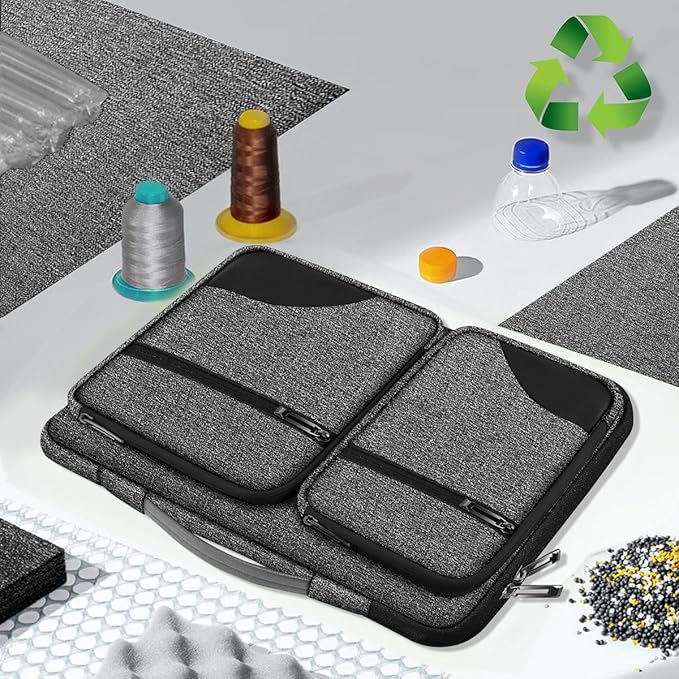 ZINZ Laptop Case 15 15.6 16 inches Sleeve Slim Briefcase Spill-Resistant Handbag for Most Popular 15" 15.6" 16" Notebooks，G01BK02