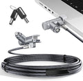 AboveTEK Laptop Locking Cable for MacBook Pro 14/16 (2021–2024), Anti-Theft Keyed Laptop Security Lock, 6.56ft Cut-Resistant Steel Computer Lock Cable, Rotatable & Portable Design