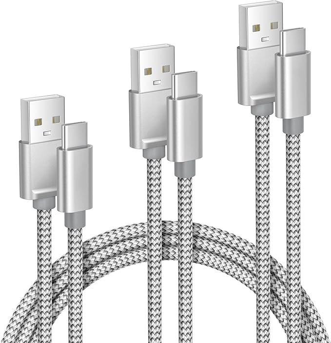 Elebase iPhone 16 15 Pro Max Charger Cord 1.5/3.3/6.6FT 3 Pack,USB to USB Type C Car Charging Cable,USBC Power Cable for New Apple iPad mini Air,Airpods 4,Samsung Galaxy S25 S24 S23 Plus Ultra,Z Flip